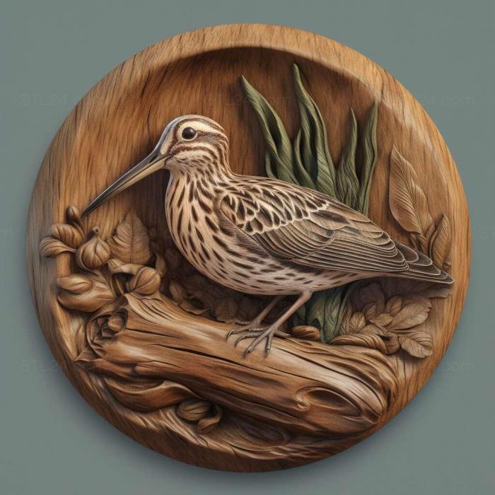 Nature and animals (st snipe 2, NATURE_3422) 3D models for cnc